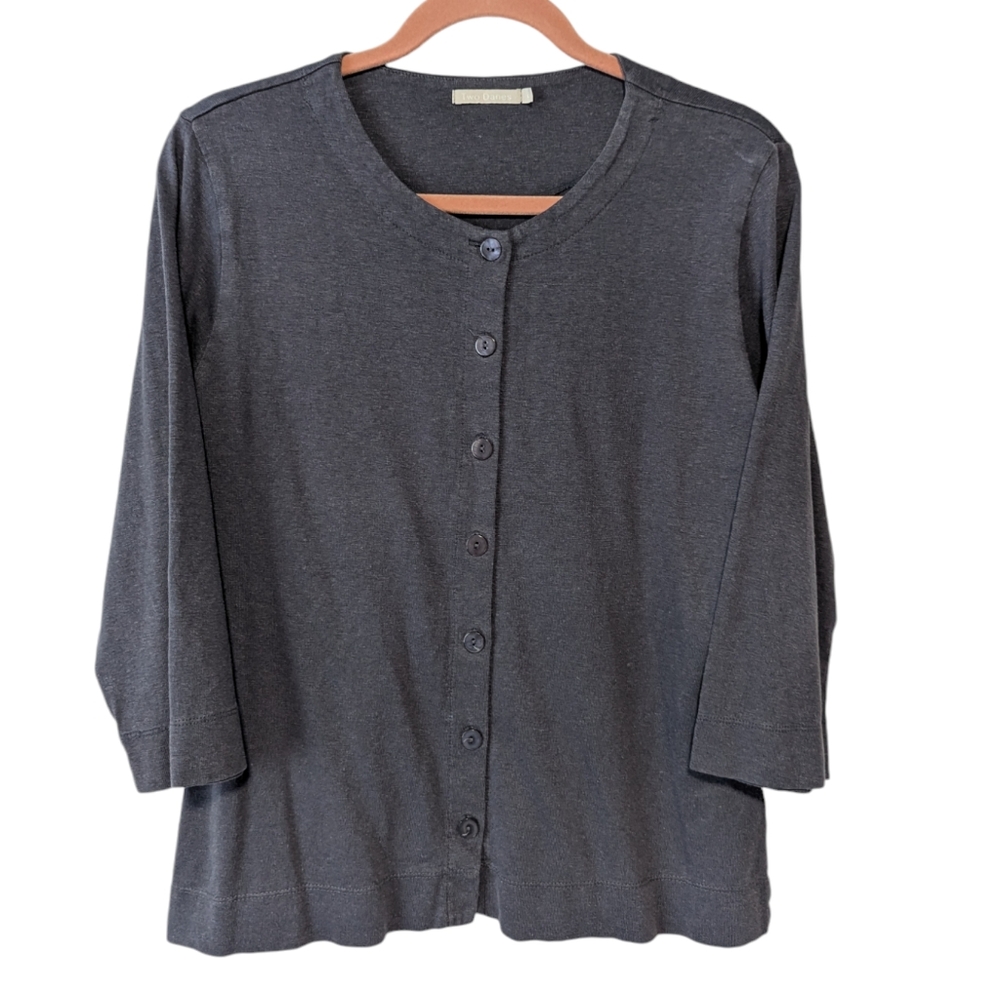 Two Danes Women's Cardigan Charcoal Gray Size M/Large.